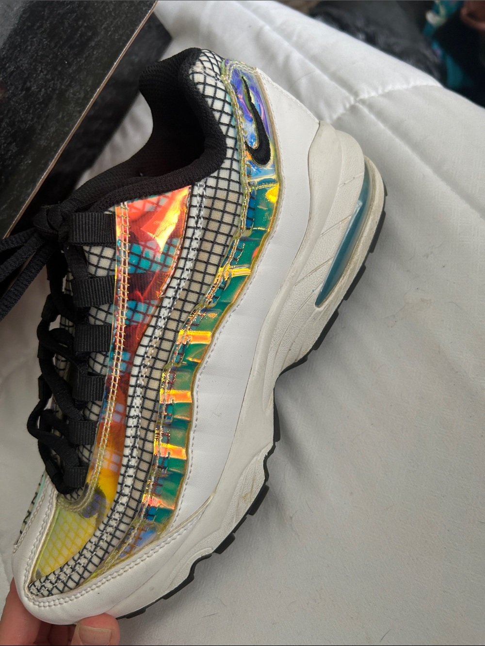 Nike White and Black Low-Top Sneaker